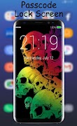 برنامه‌نما Skull Lock Screen عکس از صفحه