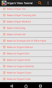 Origami Video Tutorial स्क्रीनशॉट 4