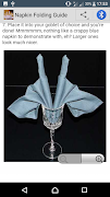 برنامه‌نما Napkin Folding Guide عکس از صفحه