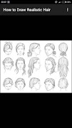How to Draw Realistic Hair ภาพหน้าจอ 7