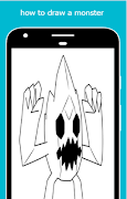 how to draw a monster poster