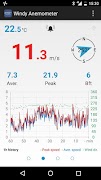 1 Schermata Windy Anemometer
