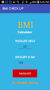 BMI CHECK UP Ekran Görüntüsü 1