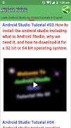 Learn Android Studio By Video Tutorials ภาพหน้าจอ 3