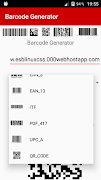 Barcode Generator syot layar 4