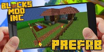 Prefab Building Mod Minecraft الملصق