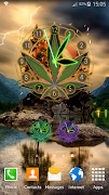 Rasta Weed Clock Widget syot layar 6