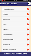 Physics Full Course - Physics App screenshot 1