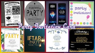 Party Invitation Card Ideas โปสเตอร์