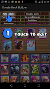 برنامه‌نما Royale Deck Builder عکس از صفحه