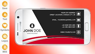 برنامه‌نما Visiting Card Maker & Creator Pro 2020 عکس از صفحه