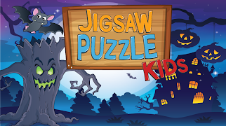 پوستر Halloween City Puzzle Funy Kid
