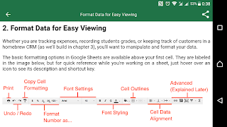 برنامهنما Sheets Tutorial عکس از صفحه