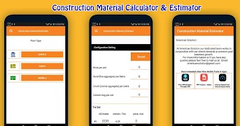 Construction Material Estimator capture d'écran 3