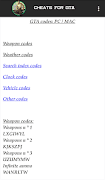 6 Schermata Cheats For GTA + Solutions