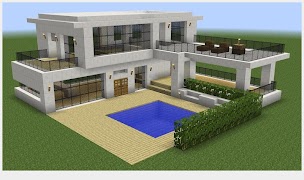 برنامه‌نما Modern House Minecraft عکس از صفحه