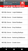 Tutorial for MS SQL SERVER 2018 Poster