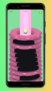 Twisty Stacks Ball Jump 3D Ekran Görüntüsü 3