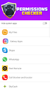 برنامه‌نما Apps permissions checker عکس از صفحه