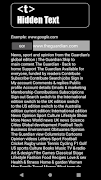 Hidden Text captura de pantalla 1