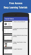 Deep Learning Tutorials تصوير الشاشة 4