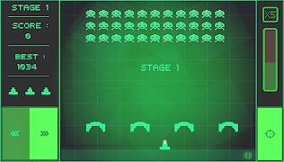 Space Invaderz Retro poster