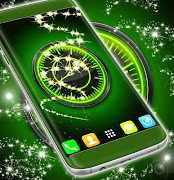 برنامه‌نما Blue Neon Clock عکس از صفحه