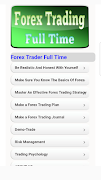 Tutorials for Forex Trader Full Time پوسٹر