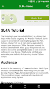 Learn SL4A تصوير الشاشة 1