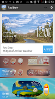 Red Deer weather widget/clock screenshot 2