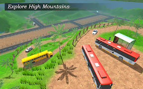 Hill Bus Driving Simulator 3D ảnh chụp màn hình 6