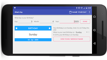 ToyApp: What's Day Screenshot 1