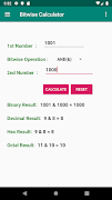 Binary Calculator اسکرین شاٹ 2