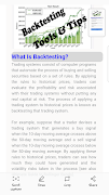 Backtesting Tools and Tips Guide screenshot 1