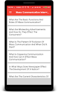 Mass Communication Interview Question-poster