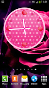 Roses Clock Widget syot layar 6