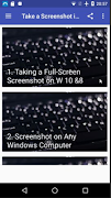 برنامه‌نما Take a Screenshot in Windows عکس از صفحه