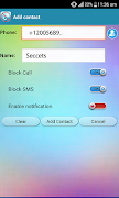SMS blocker, call blocker screenshot 1