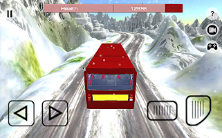 Snow Hill Bus Drive 3D screenshot 1