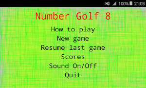 Number Golf 8 penulis hantaran
