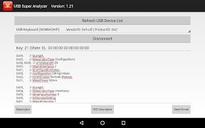 برنامه‌نما USB Super Analyzer / Diagnostics Tool (USB Host) عکس از صفحه