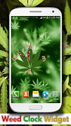 Mauvaise Herbe Horloge Widget capture d'écran 2