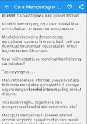 Mempercepat Internet Android скриншот 1