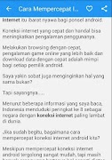 Mempercepat Internet Android 스크린샷 1