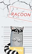 پوستر WAStickerApps - Racoon