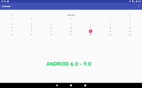 برنامه‌نما Simple Calendar عکس از صفحه