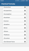 Chemical Formulas - Best App to learn Chemistry capture d'écran 2
