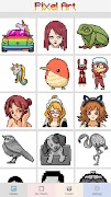 Color By Number Pixel Art Sandbox Coloring Pages captura de pantalla 5