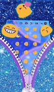 Sparkling Blue Zipper Keyboard Theme screenshot 4