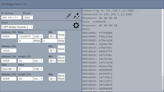 GUI Maker for Avalon Bus - FPGA SPI Bridge Panel Screenshot 3